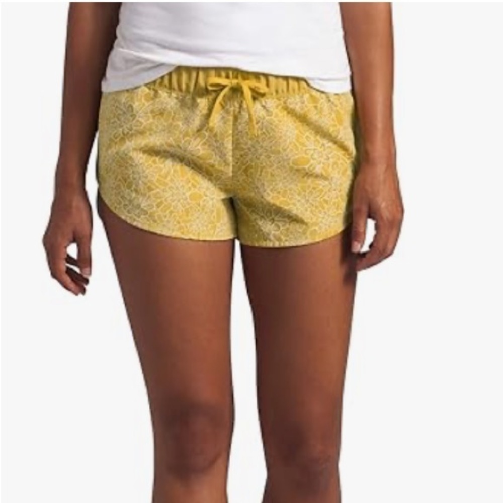 The North Face Yellow Floral Class V Shorts Size XXL